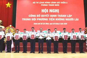 Vùng Cảnh sát biển 3 thành lập Trung đội Phương tiện không người lái