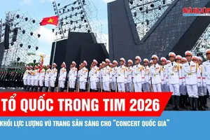 Khối lực lượng vũ trang sẵn sàng cho “Concert quốc gia: Tổ quốc trong tim 2026" 