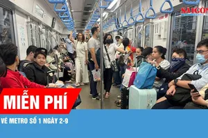 Thông tin mới về hoạt động xe buýt, metro dịp lễ 2-9