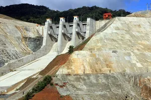 Thủy điện Sông Bung 2 tích nước trở lại sau sự cố bục vỡ cửa van