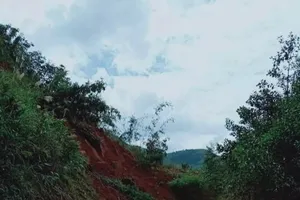 Lại xảy ra sạt lở tại Nam Trà My