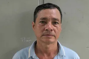 Nguyễn Trung Hải khi bị bắt. Ảnh: LÊ HOÀI