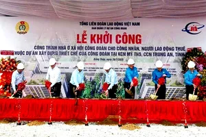 Khởi công công trình nhà ở xã hội công đoàn đầu tiên tại Đồng Tháp