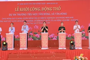 Khởi công Trường Tiểu học Tân Đông (Đồng Tháp), đáp ứng nhu cầu học tập cho gần 700 học sinh
