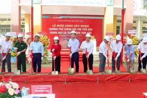 Đồng Tháp: Khởi công 2 trường phổ thông nội trú liên cấp khu vực biên giới