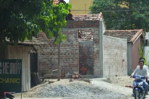 Nhiều trường hợp xây dựng trái  phép ở xã Sơn Trạch