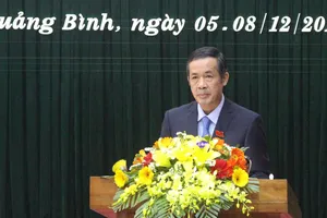 Ông Trần Công Thuật trúng cử Chủ tịch UBND tỉnh Quảng Bình phát biểu nhận nhiệm vụ trước HĐND tỉnh Quảng Bình