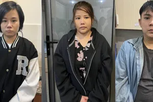 Một số đối tượng bị bắt 