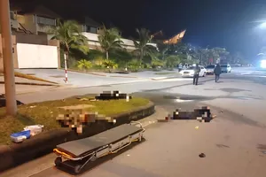 Ba người tử vong, một người bị thương trên đường Võ Nguyên Giáp, Đồng Hới