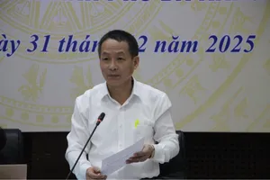 Ông Trần Văn Vũ, Trưởng Thống kê TP Đà Nẵng thông tin tại buổi họp báo