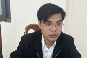 Đối tượng Hồng Thiên An tại Cơ quan điều tra. Ảnh: CACC