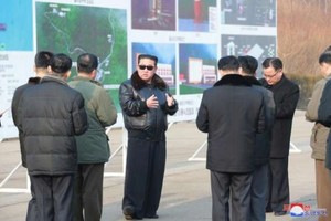 金正恩視察西海衛星發射場。圖源：互聯網