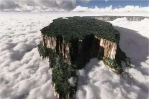 “神奇山脈”就像“天空浮島”。圖源：互聯網