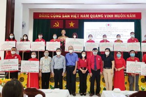 第五郡紅十字會與各基層單位登記人道工程。