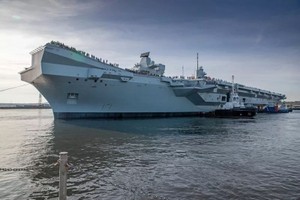 英國皇家海軍威爾士親王號航空母艦。   圖：翻攝自搜狐網。