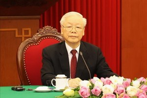 阮富仲總書記與莫桑比克總統會談