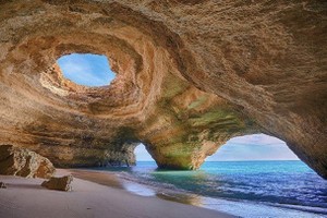 墨西哥隱匿海灘美景。