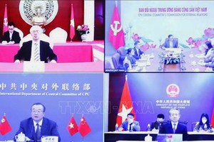 越中對外部長舉行視像會晤