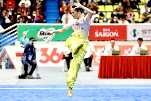 楊翠微為越南武術奪得首枚金牌