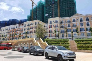 富國島新建許多樓房。