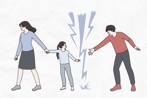 離婚只終止夫妻之間的婚姻關係， 沒有終止父母與孩子之間關係。