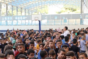 約旦河西岸傑寧難民營的學童。（圖：聯合國）