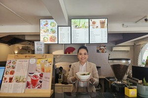 热心公益又醉心钻研素食的庞丽清。