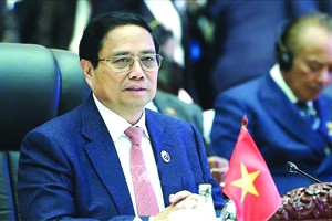 政府总理范明政出席第十四届东盟－联合国峰会。