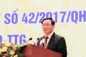 Phó Thủ tướng Vương Đình Huệ phát biểu tại hội nghị