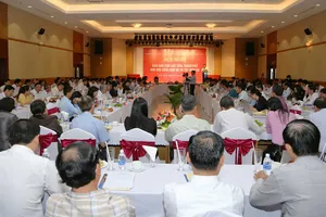 Quang cảnh Hội nghị giao ban khu vực phía Nam tại thành phố Mỹ Tho. Ảnh: KIẾN VĂN 