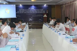 Các đại biểu tại buổi hội thảo. Ảnh: HÀM LUÔNG