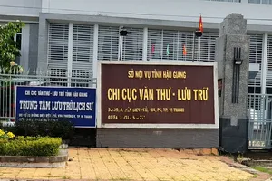 Chi Cục Văn thư lưu trữ Hậu Giang nơi xảy ra sai phạm. Ảnh: TUẤN QUANG