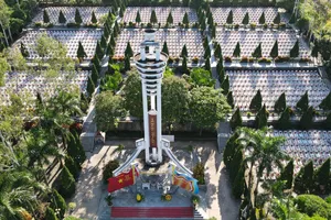 Nghĩa trang Liệt sĩ Quốc gia Vị Xuyên thay áo mới