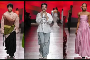 Phan Đăng Hoàng đưa nhiều chất liệu lụa Việt Nam đến kinh đô thời trang Milan