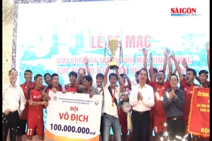 Trao giải bóng đá Thành phố mới Bình Dương - Cúp Becamex IDC 2018