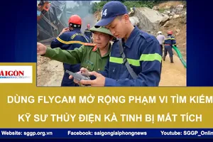 Dùng flycam mở rộng phạm vi tìm kiếm kỹ sư thủy điện Kà Tinh bị mất tích