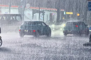 TPHCM: Mưa lớn chiều 8-11, gây khó khăn cho người đi đường