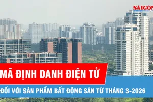 Áp dụng mã định danh điện tử cho sản phẩm bất động sản từ tháng 3-2026