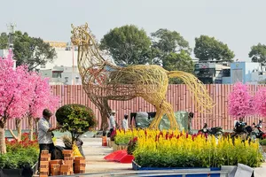 Công viên vườn hoa tạm 152 Trần Phú: Sẵn sàng bàn giao ngày 8-2