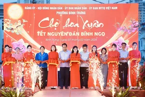 Phường Bình Trưng: Khai mạc Chợ hoa Tết Nguyên đán Bính Ngọ 2026