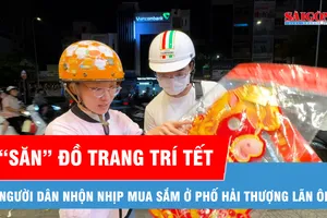 Chợ đồ trang trí tết “nóng” từng ngày, người dân nhộn nhịp mua sắm