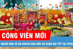 TPHCM có thêm nhiều công viên mới, người dân và du khách háo hức du xuân dịp tết