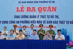 Phường Dĩ An ra quân lập lại trật tự đô thị