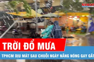 Mưa giải nhiệt sau chuỗi ngày dài nắng bức