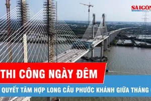Cầu Phước Khánh tăng tốc thi công, quyết tâm hợp long giữa tháng 6