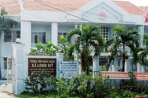 UBND Xã Long Mỹ nơi ông Nguyễn Thái Anh công tác