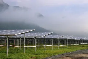 Nhà máy điện năng lượng mặt trời ở xã An Hảo, huyện Tịnh Biên, có quy mô lớn nhất ở tỉnh An Giang 