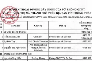 Lập đường dây nóng phản ánh lạm thu năm học 2019-2020