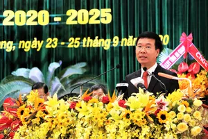 Trưởng Ban Tuyên giáo Trung ương Võ Văn Thưởng chỉ đạo Đại hội Đảng bộ tỉnh An Giang