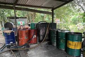 Phát hiện số lượng lớn chất thải nguy hại tại một cơ sở tái chế ở An Giang